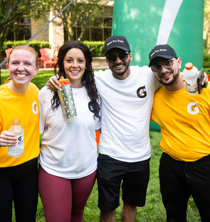 Employees at a Gatorade event